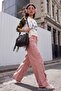 Pembe Yüksek Bel Wide Leg Jeans TWOAW27JE00278 - 2