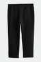 Plus Size Black Regular Cut Open Leg Sweatpants with Piping Detail Tmnaw27Aj00012 - 3