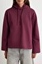 Mürdüm Oversize/Wide Cut Hooded Spanish Sleeve Knitted Sweatshirt Twoaw27Sw00173 - 3