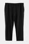 Plus Size Black Regular Cut Open Leg Sweatpants with Piping Detail Tmnaw27Aj00012