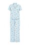 Teen Blue 100% Cotton Teddy Bear Patterned Knitted Pajamas Set Thmss26Pt00025 - 5