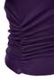 Mor Düz Fitted/Vücuda Oturan Büzgü/Drape Detaylı Esnek Örme Bluz TWOAW25BZ00225 - 6
