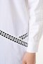 Lace Trimmed Cotton Tunic Optical White - 7
