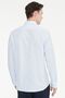 Men's Light Blue 100% Cotton Oxford Slim Fit Buttoned Collar Flamed Shirt - 8