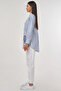 Embroidery Appliqued Cotton Tunic Indigo - 4