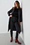 Baklava Slice Quilted Puffer Jacket Black