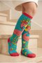 Girl's Flamingo Patterned Knee Socks - 3