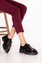 Genuine Leather Light Sole Buckle Oxford Shoes Nhr.333 Black Patent Leather - 6