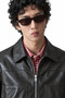Raxon - Black - Double Zipper - Men's Leather Jacket - 3