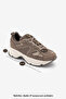 Women's Suede Textured Mesh Detailed Multi-Piece Thick Sole Lace-Up Casual Sneaker Terita Mink Suede - 8