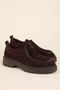 Genuine Leather Light Sole Buckle Oxford Shoes Nhr.333 Brown Suede - 5