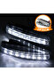 2 Pcs Universal Super Bright Car Headlights 12V Low Consumption White Waterproof Fog Lights Daytime