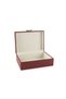 Claret Red Butterfly Handle Leather Box 25X18X9Cm - 2