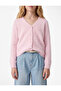 V-Neck Buttoned Long Sleeve Basic Cardigan - 2