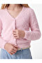 V-Neck Buttoned Long Sleeve Basic Cardigan - 4