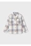 Boy's Plaid Winter Shirt 4128 Beige - 3