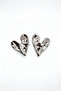 Heart Earrings with Mirror Plate Stainless Steel Earrings