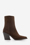 Women's Cowboy Pointed-Toe Western Boots Forne Brown Suede - 3