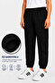 3-Pack Unisex Orange-Black-Grey Children's Sweatpants with Fleece Inside and Elastic Legs - 4