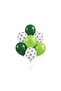 10-12 Inch Soccer Ball Light and Dark Green Balloon 10Pcs