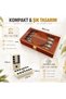 Premium Melamine Domino Set with Turkey Logo in Wooden Box, 28 Pieces, Double 6 Adult Game Gift Set - 6