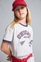 100% Cotton Regular Fit Crew Neck Printed Short Sleeve Light Gray Melange T-Shirt Girls I1652A826Au - 3
