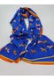 Luxury Voile Silk Shawl Hijab Foulard Scarf Shawl Horse Pattern 70 X 180 cm - 2