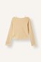 Slim Fit Narrow Cut Collar Printed Ribbed Camisole Long Sleeve T-Shirt Girls D9237A825Sp - 2