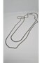 Steel Silver Crushed Chain Necklace 60 cm - 4