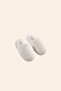 Ege 100% Cotton Unisex Thick Soled Towel Slippers 41-43 Bright Ecru - 2