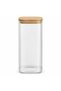Glass Jar with Bamboo Lid 10X25 cm - 2