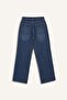 100% Cotton Straight Wide High Waist Jean Trousers E9132Ax25Au - 4