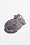 Fat Cat Shaped Plush Cat Mat Large Size! 50X80 cm - Soft Decorative Carpet - Cute Cat Sleeping and Resting Mat - 3