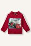 Cars Printed Stripe Detailed Oversize Sweatshirt for Baby Boy I3543A526Wn - 3
