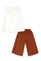 Besuto Girls' Woven Summer Blouse Capri Pants Set - 4