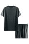 Σετ πιτζάμες Dinosaur Boy Grey Bottom Top - 4
