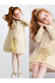 Cat Dream Cat Gold Dore Thread Shiny Girls' Dress
