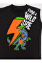 Lightning Dino Boy's T-shirt Capri Shorts Set - 5
