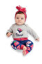 Tilki Baby Girl Bodysuit Tights-Pants Set - 2