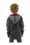 Boys Winter Dinosaur and Plaid Print Grey Hooded Long Sleeve Sweatshirt 2-7 Years - 2