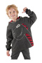 Boys Winter Dinosaur and Plaid Print Grey Hooded Long Sleeve Sweatshirt 2-7 Years - 5