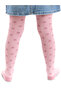 Rabbit Girl's Polka Dot Thick Pink Pantyhose - 5