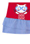 Cat Ruffled Red Girls' Summer Dress - 5