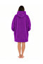 Wellsoft Hooded Wearable TV Blanket Unisex Over Size - Purple - 2