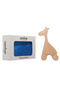 Curious Giraffe Unpainted Wooden Animal Figure, Solid Beech, 18 Months+ - 3