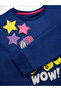 Wow Skate Girl's Navy Blue Pink Dress - 6