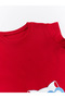Cat Ruffled Red Girls' Summer Dress - 7