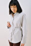 Poplin Shirt with Wide Cuffs Blue - 3