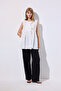 Lace-Detail Vest Ecru - 6