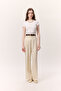 Wide Leg Palazzo Pants Vanilla - 5